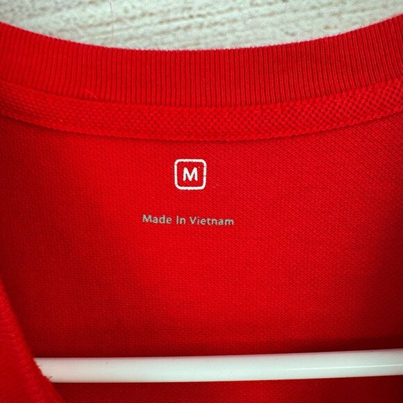 Apple Employee Knit Short Sleeve T-Shirt Men's Size Medium Red - Picture 10 of 14